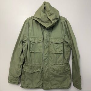 GAP Olive Green Hooded Utility Jacket